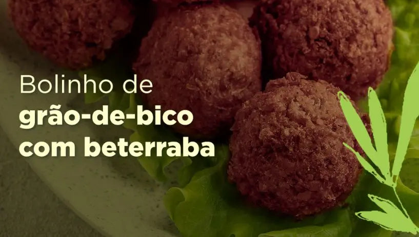 Receita: Bolinho de grão-de-bico com beterraba