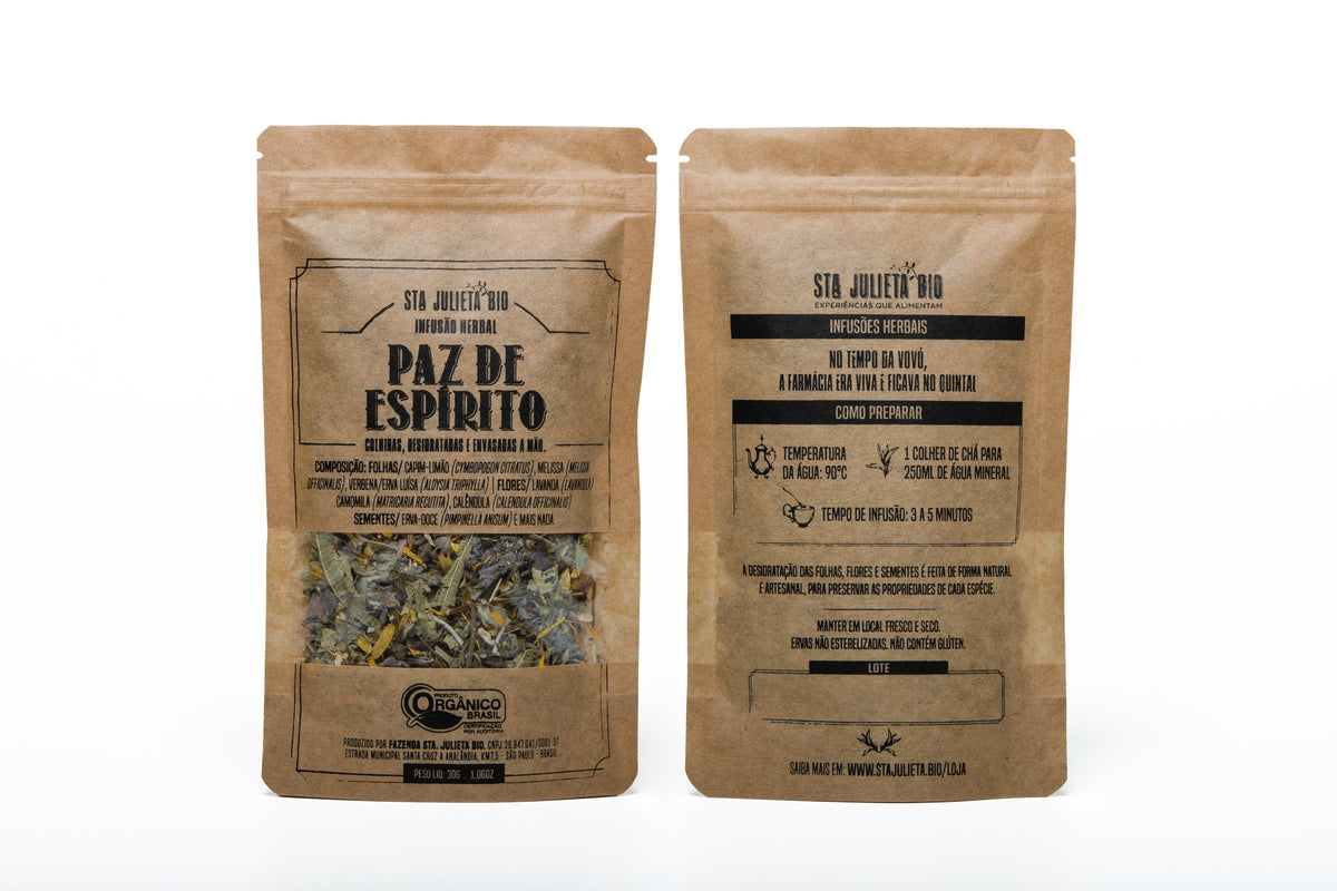 Infusão para acalmar - PAZ DE ESPÍRITO